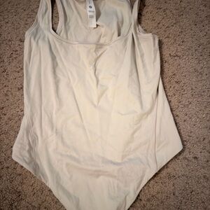 Lululemon Light Cream Scoop Neck One-Piece